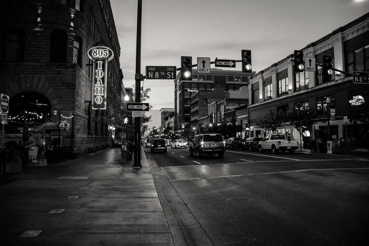 Downtown Boise, Idaho street scene