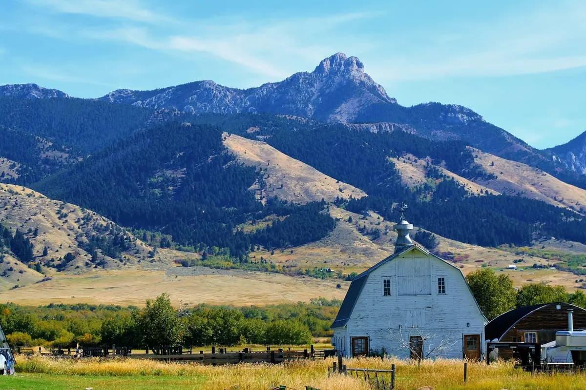 Downtown Bozeman, Montana skyline