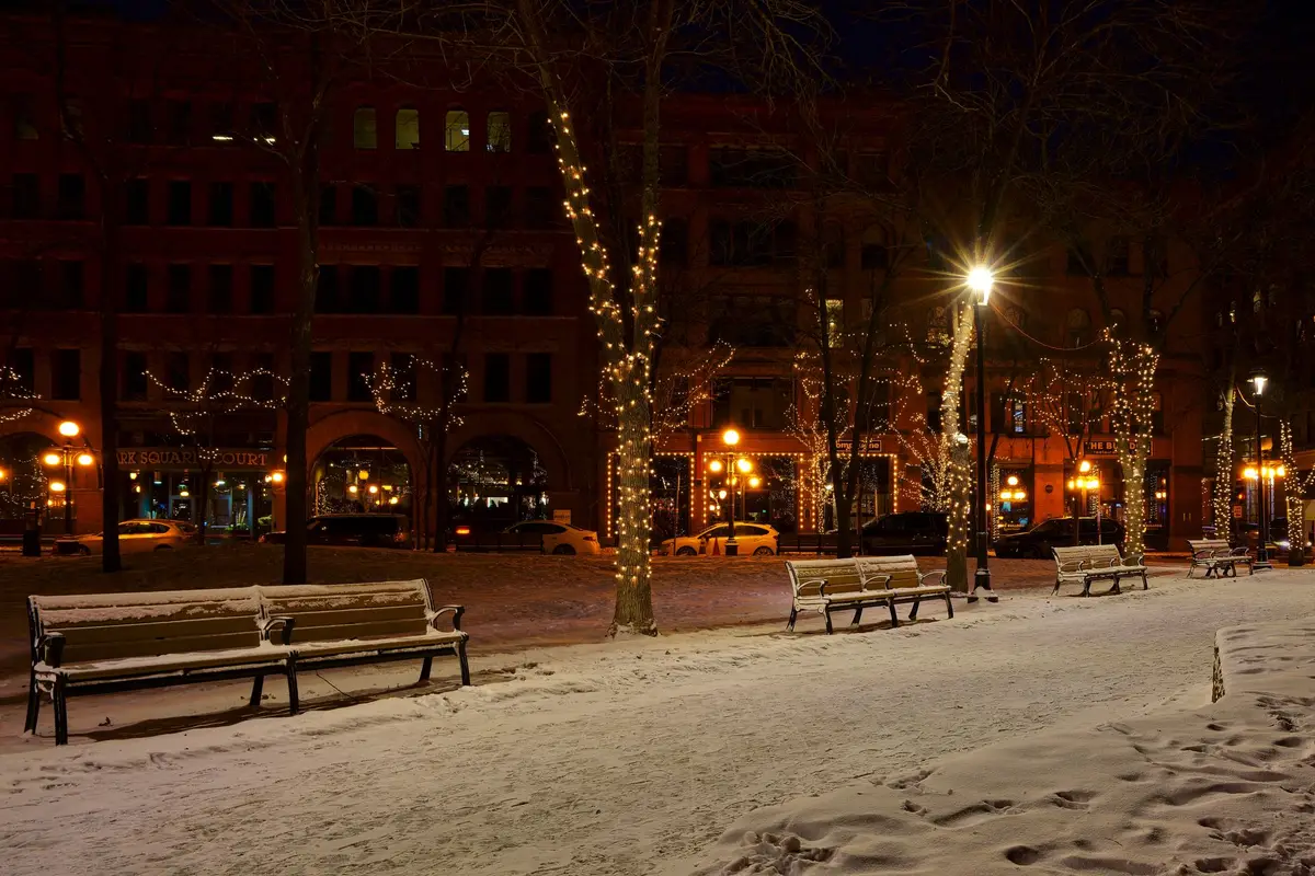 Brooklyn Park, Minnesota skyline at night