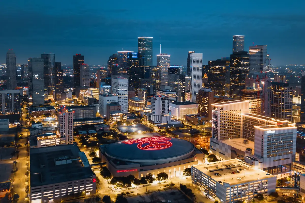 Aerial view of Brownsville, Texas