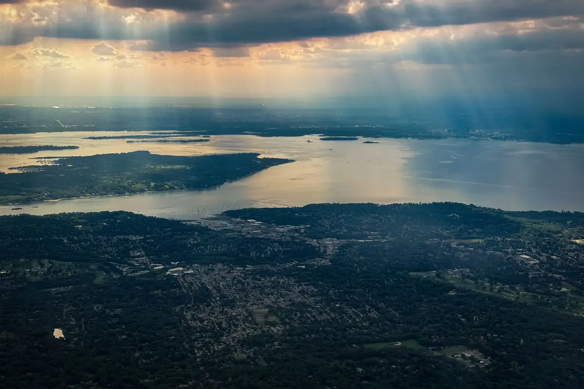 Aerial view of Buffalo, New York