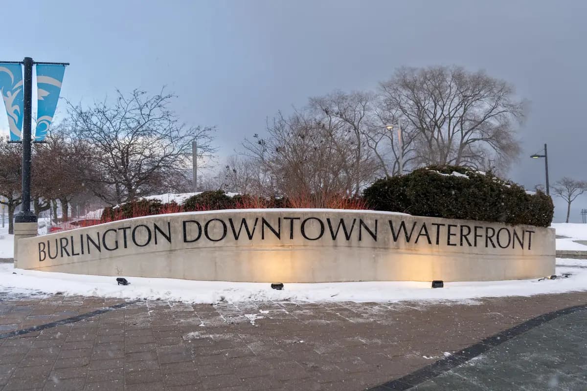 A park in Burlington, Vermont