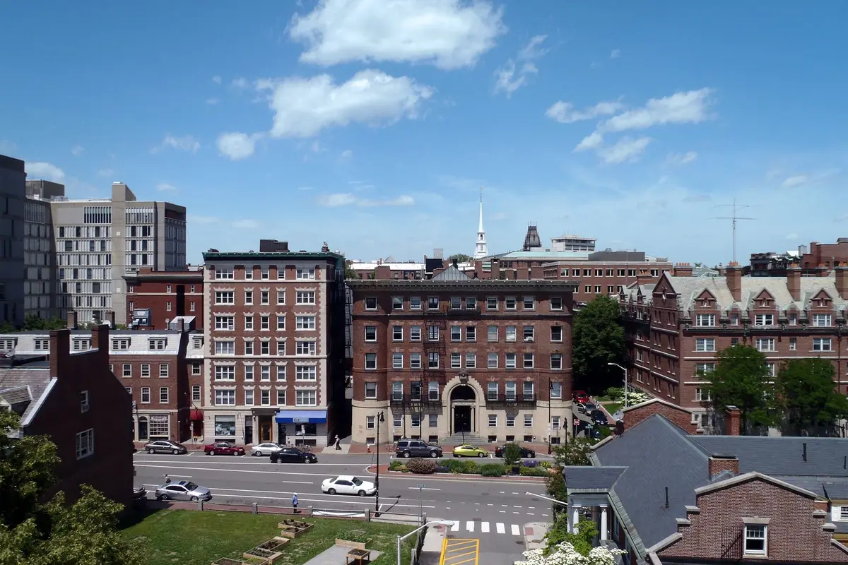 Downtown Cambridge, Massachusetts street scene
