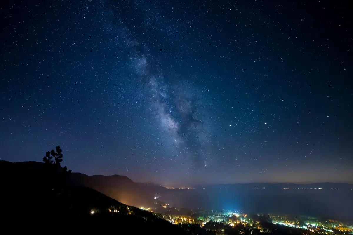 Carson City, Nevada skyline at night