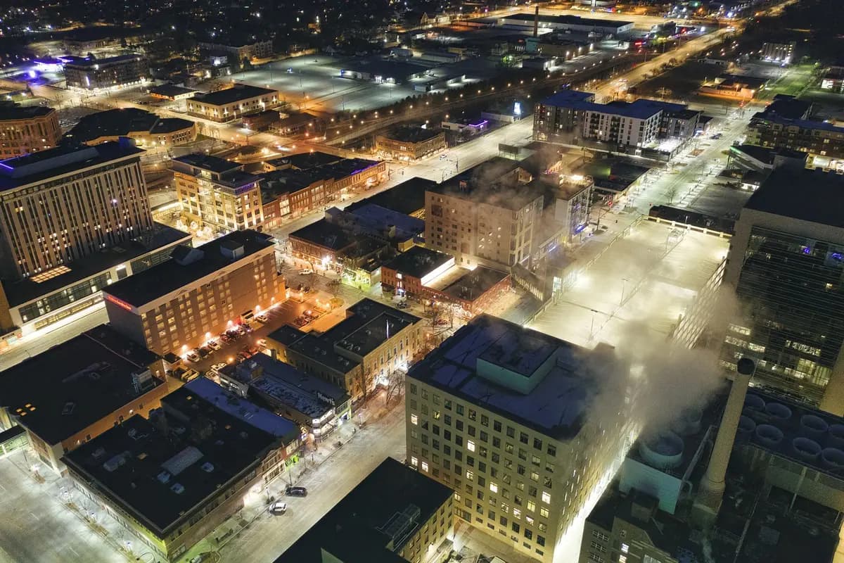 Cheyenne, Wyoming skyline at night