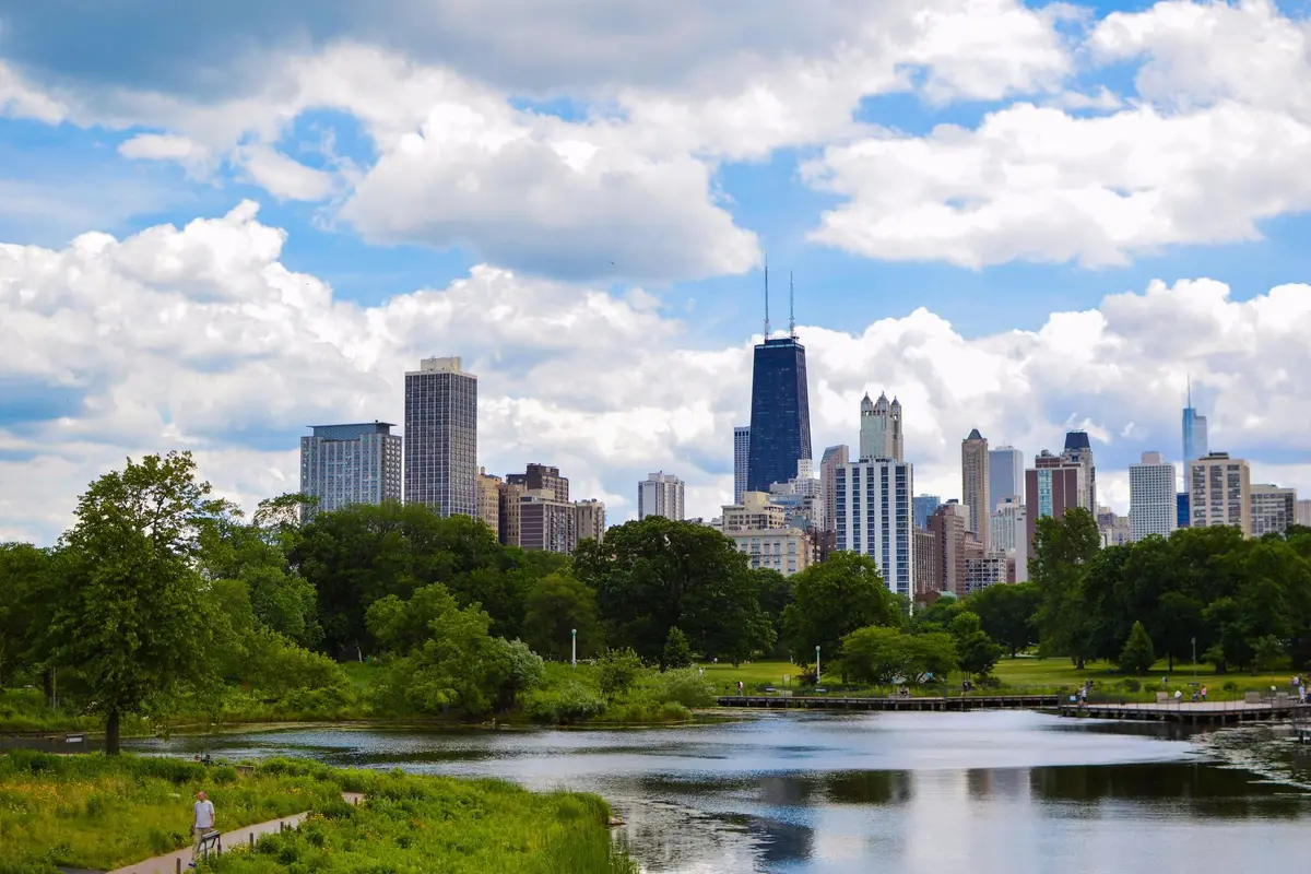 A park in Chicago, Illinois