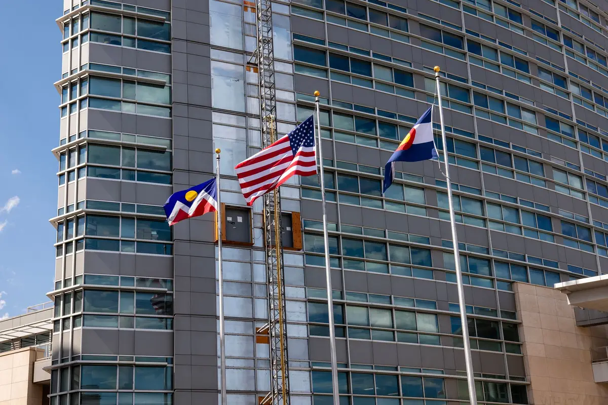 The Colorado state flag