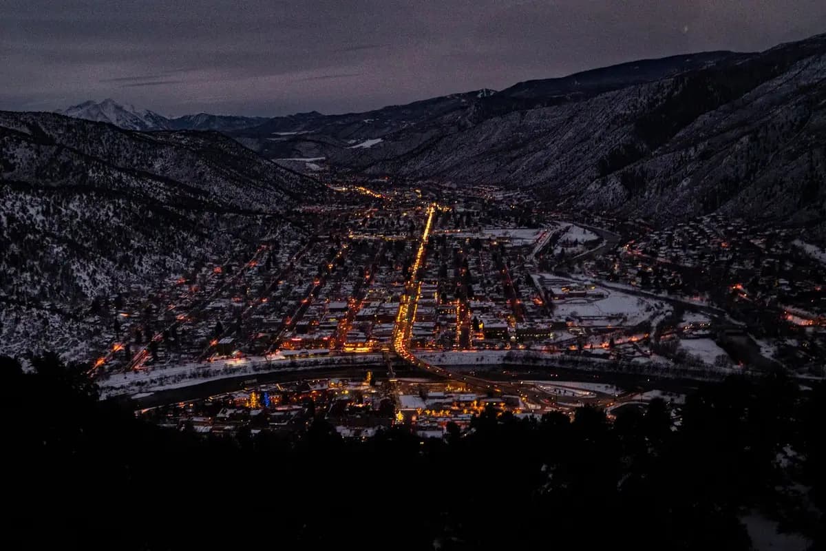 Aerial view of Colorado Springs, Colorado
