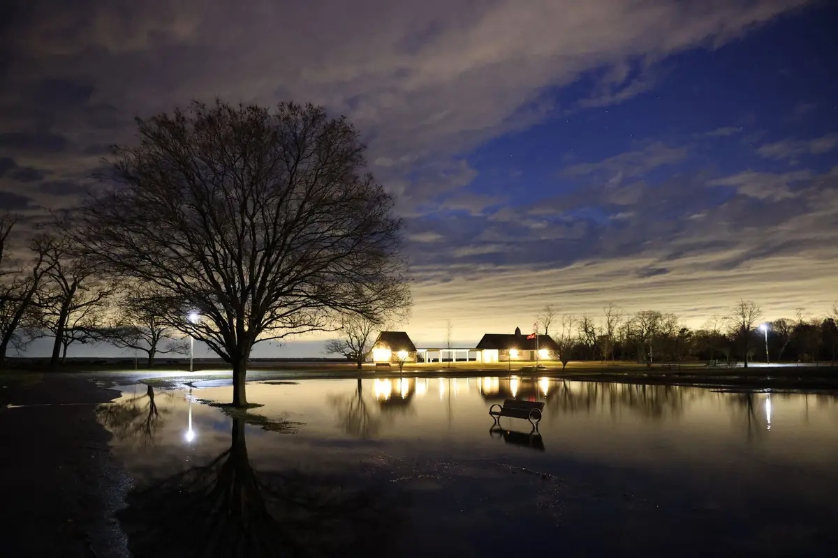 Cranston, Rhode Island skyline at night