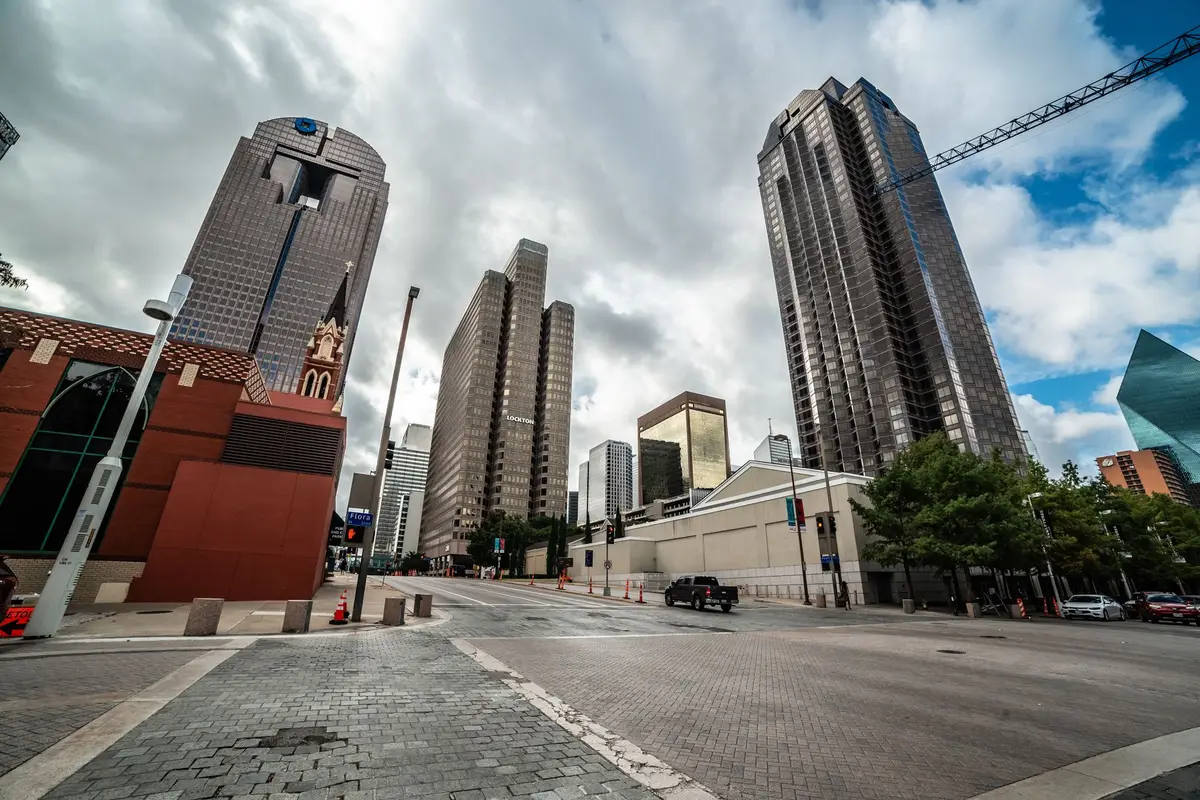 Downtown Dallas, Texas street scene