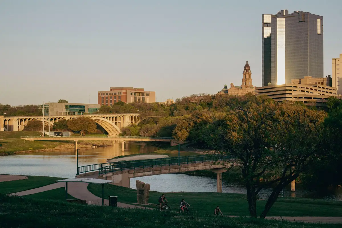 A park in Denton, Texas