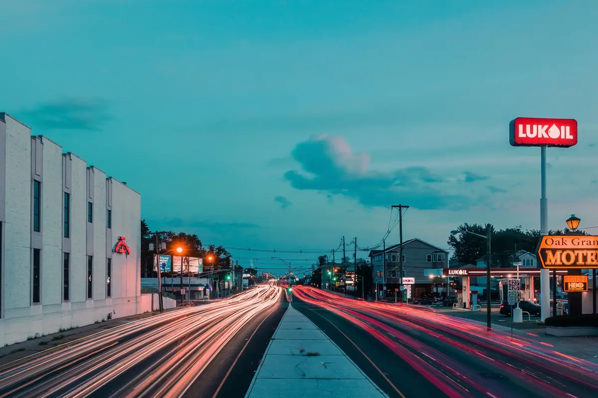 Elizabeth, New Jersey skyline at night