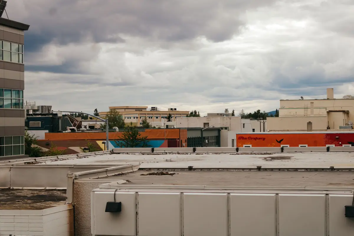 Aerial view of Fairbanks, Alaska
