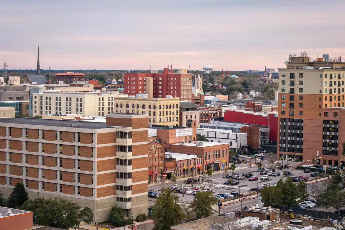 Downtown Fayetteville, North Carolina street scene
