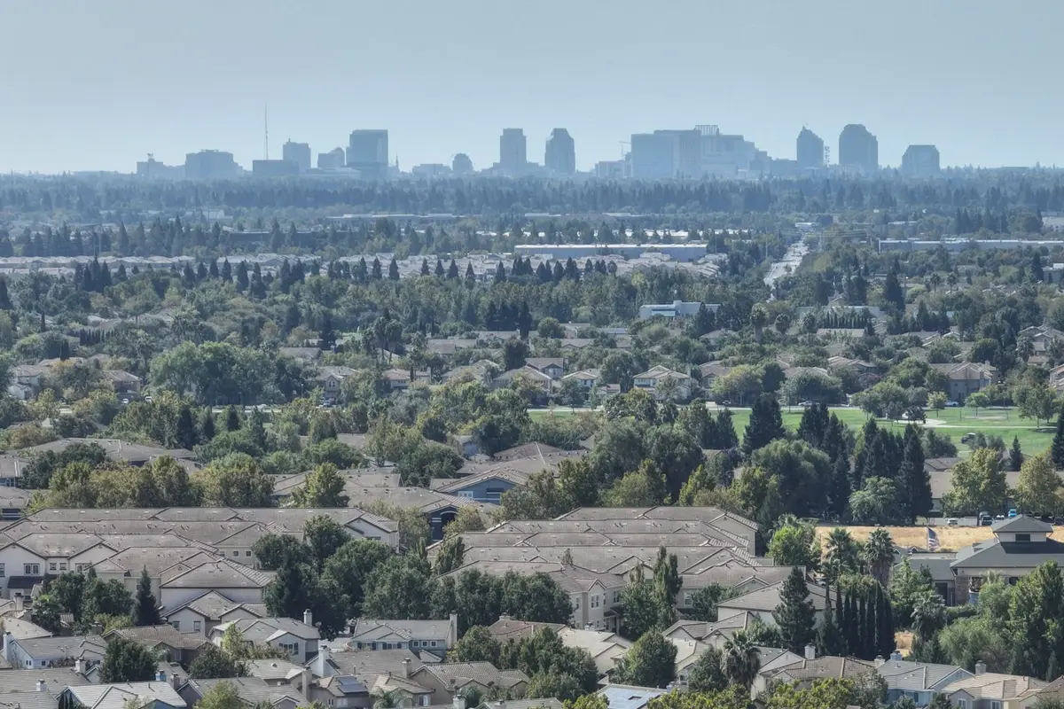 Downtown Fontana, California skyline