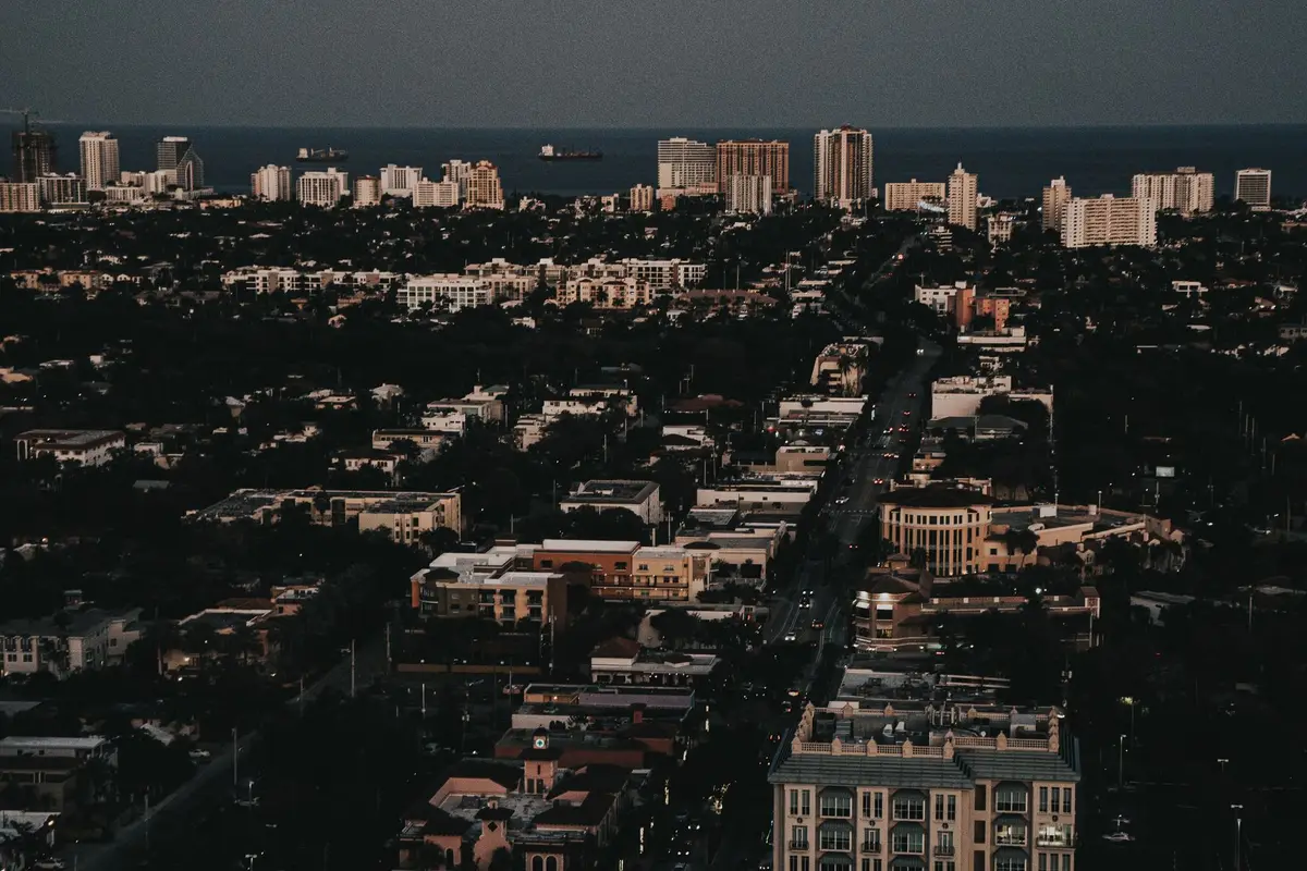 Aerial view of Fort Lauderdale, Florida