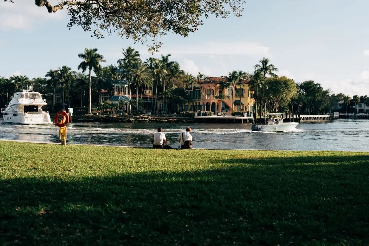 A park in Fort Lauderdale, Florida