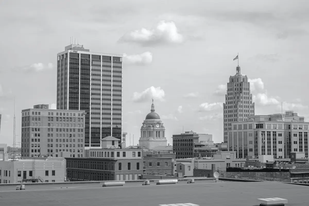 Downtown Fort Wayne, Indiana street scene