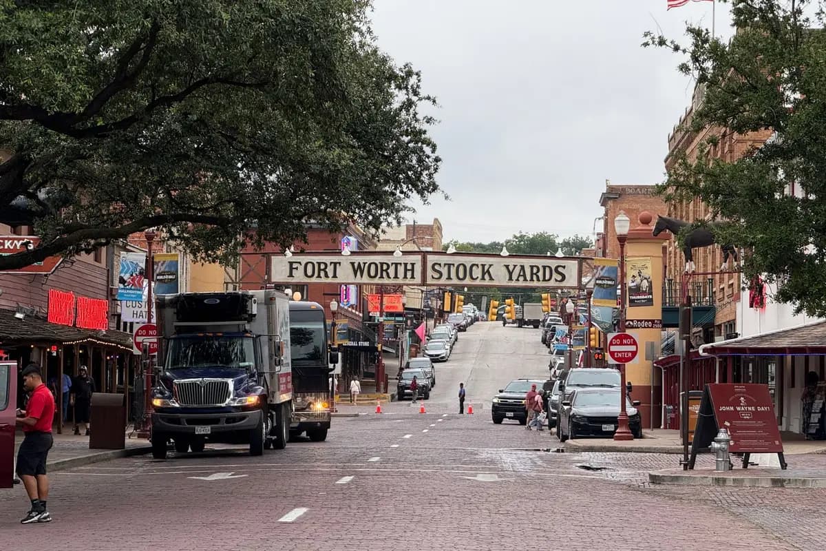 Downtown Fort Worth, Texas street scene