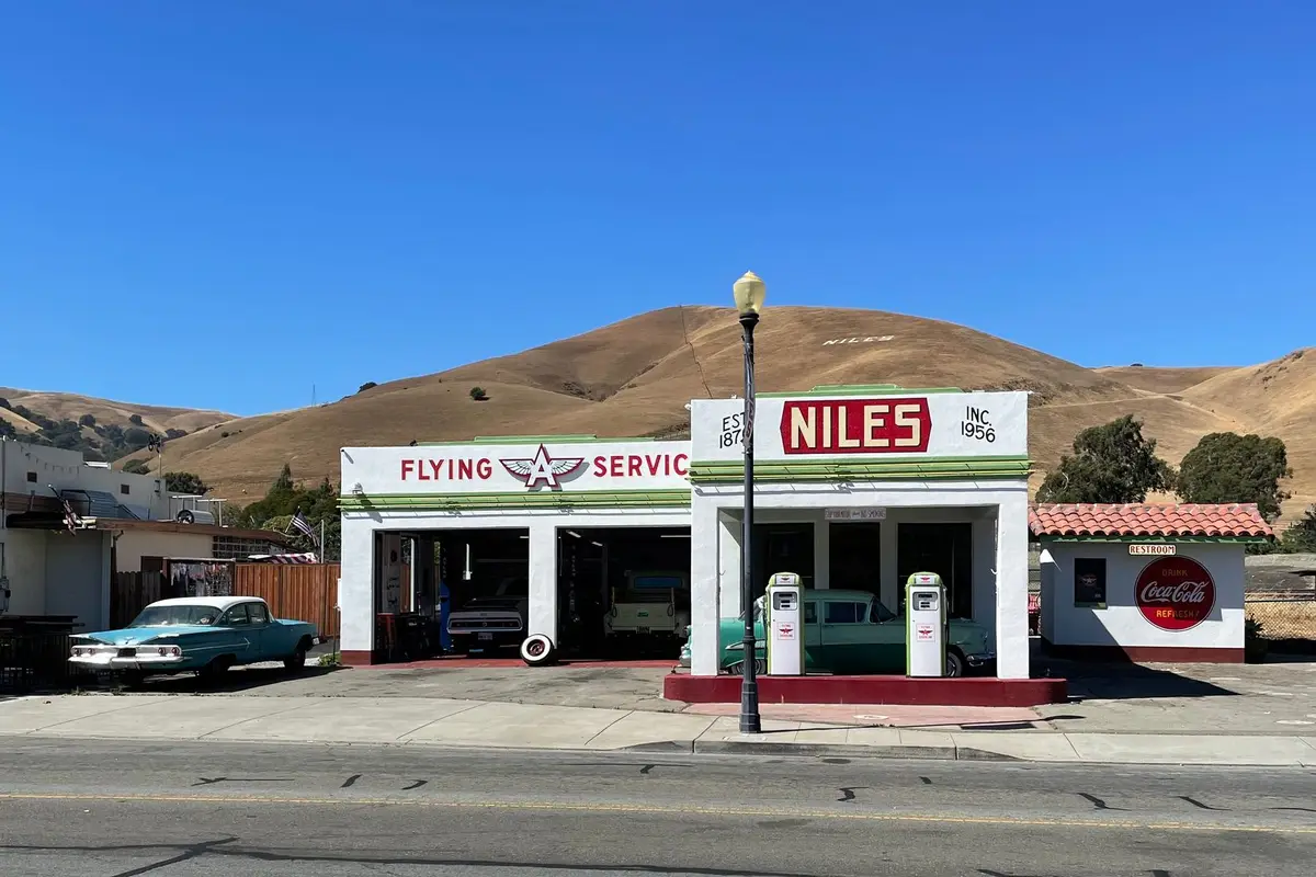Downtown Fremont, California street scene