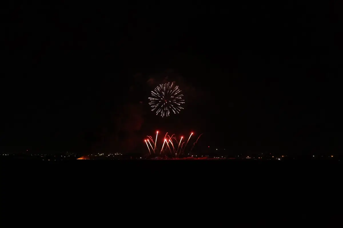 Grand Island, Nebraska skyline at night