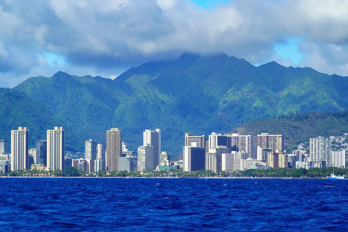 A major Hawaii city skyline