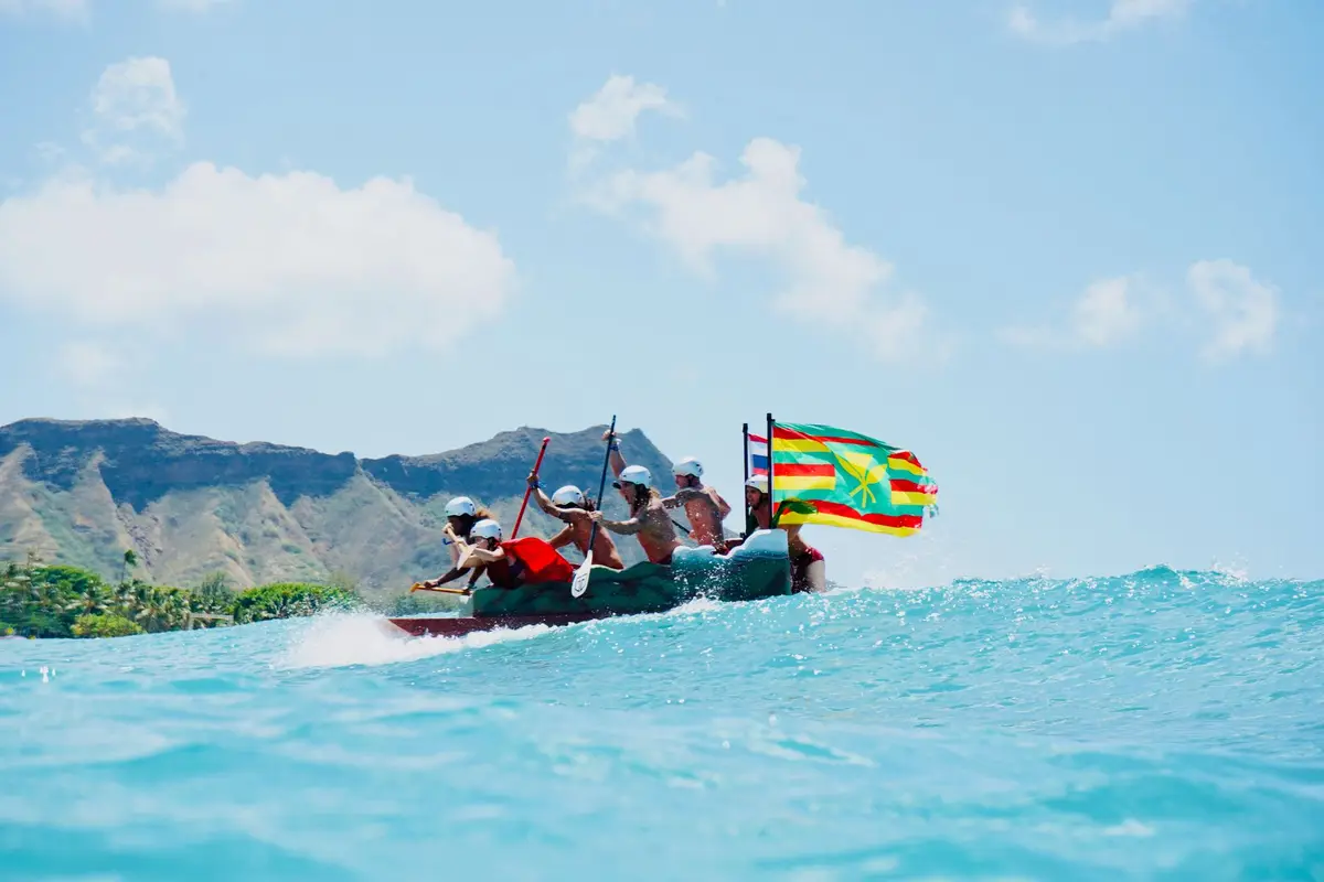 The Hawaii state flag