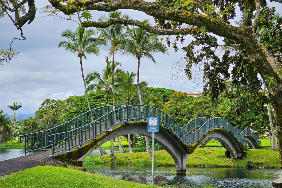 A park in Hilo, Hawaii