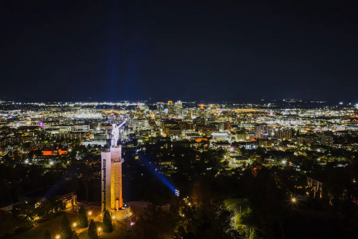 Hoover, Alabama skyline at night