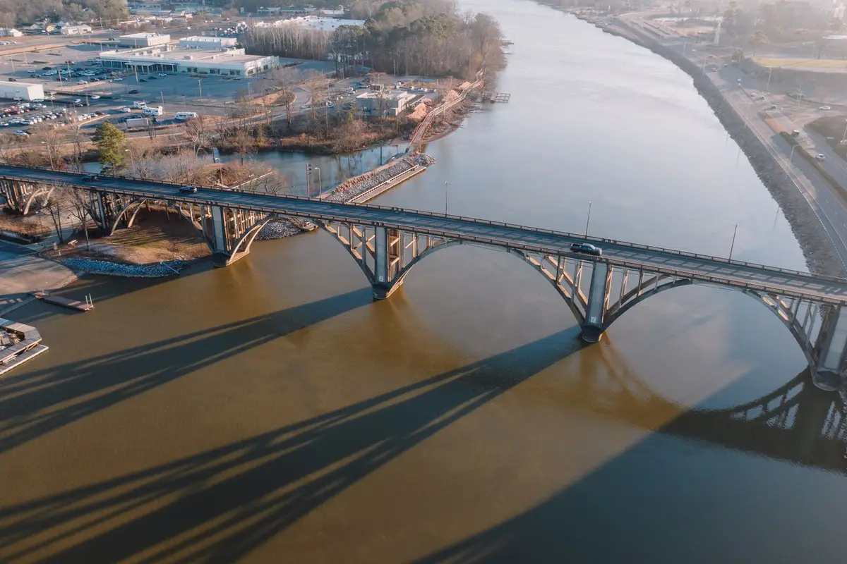 Aerial view of Huntsville, Alabama