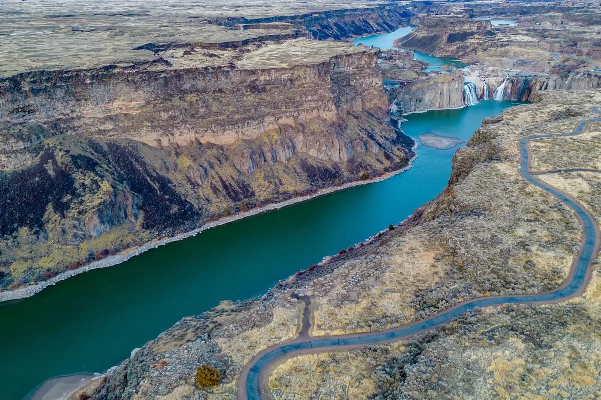 Aerial view of Idaho Falls, Idaho