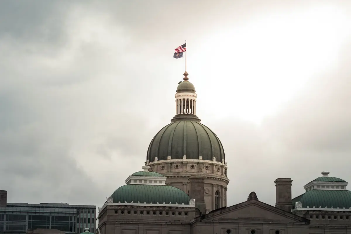 The Indiana state flag