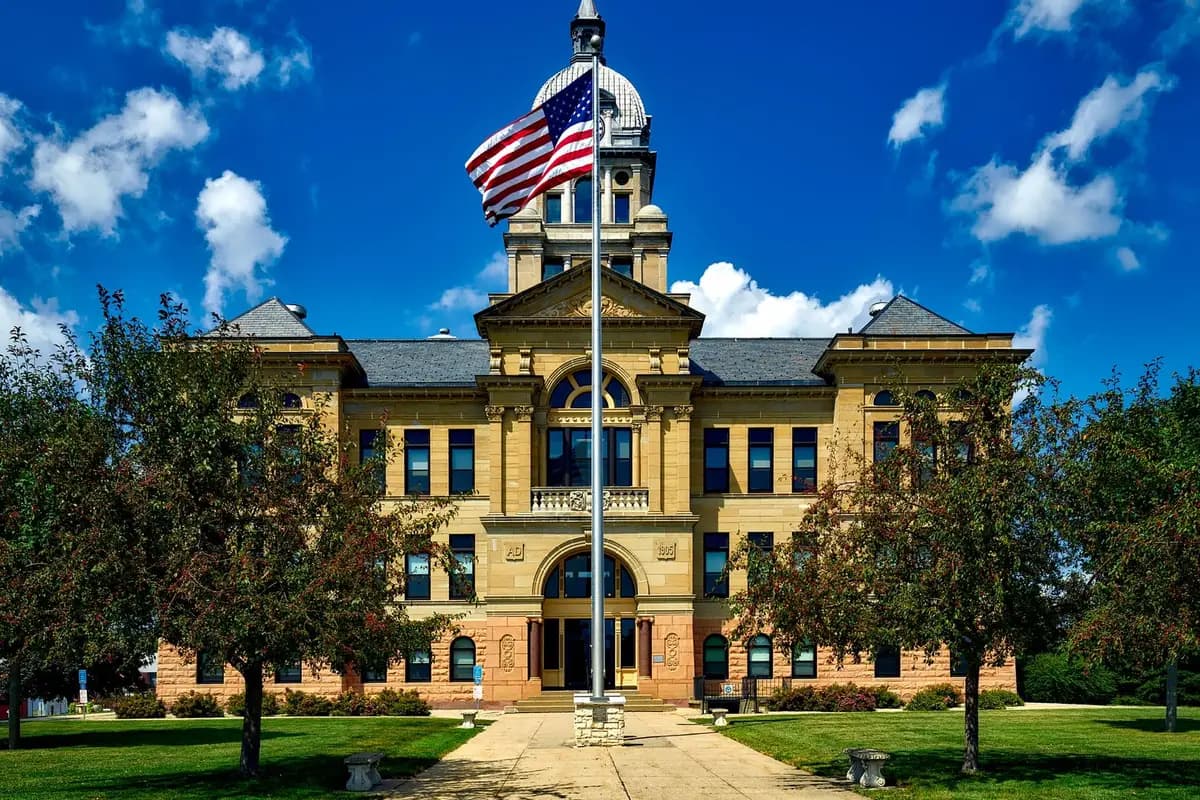 The Iowa state flag