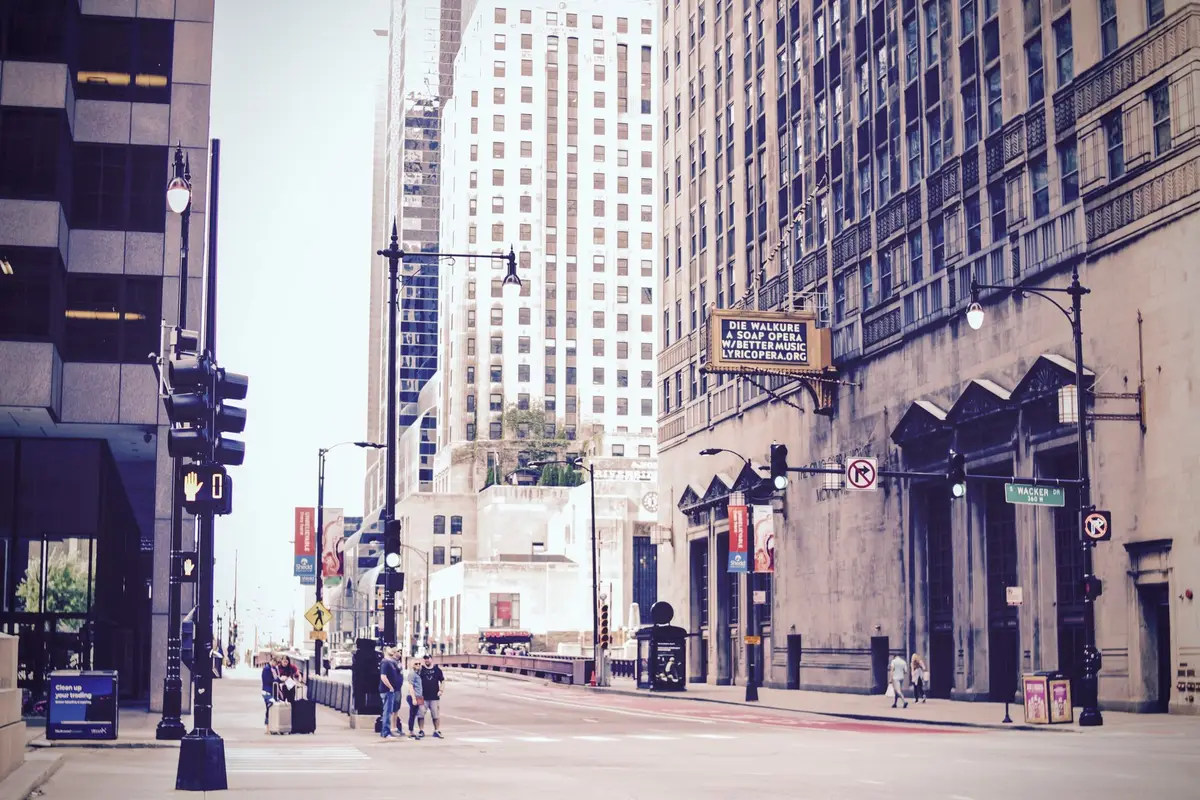 Downtown Joliet, Illinois street scene