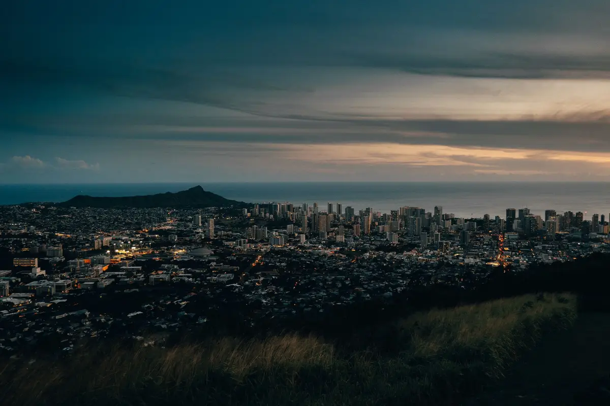 Kapolei, Hawaii skyline at night