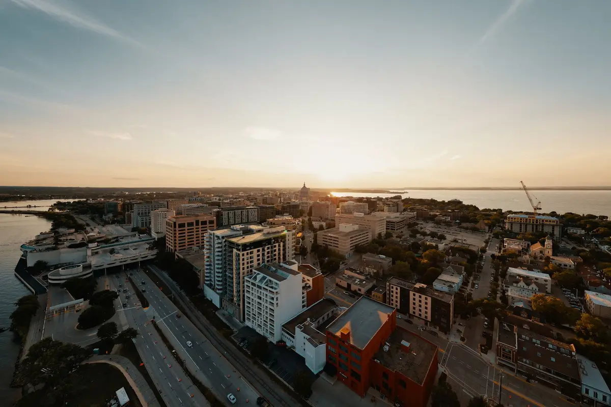 Downtown Kenosha, Wisconsin skyline