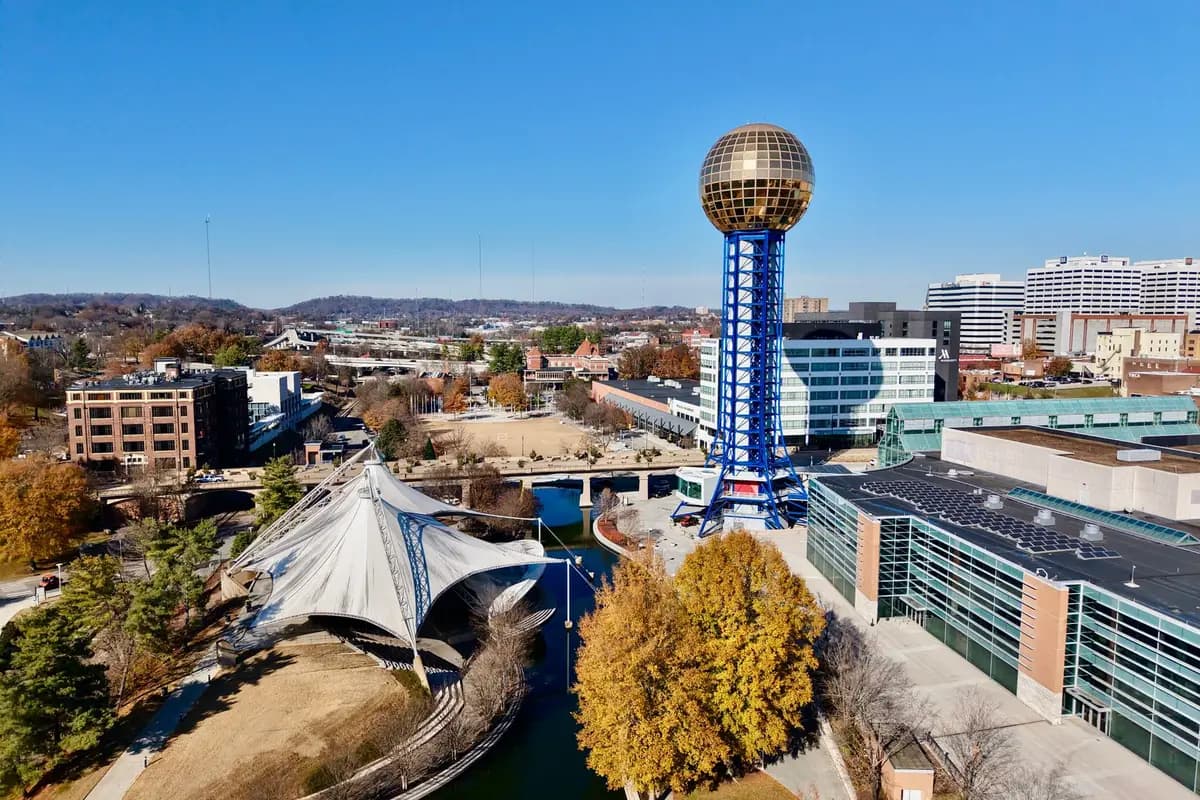 A park in Knoxville, Tennessee