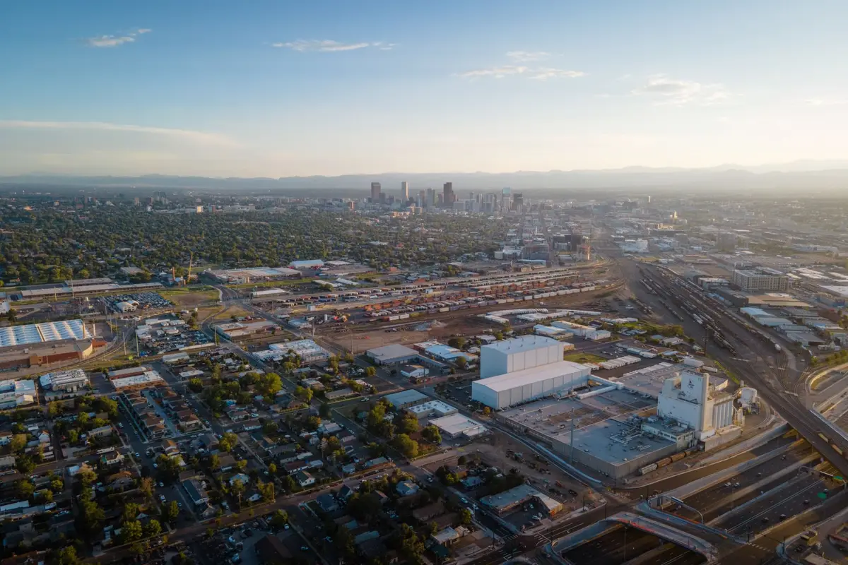 Aerial view of Lakewood, Colorado
