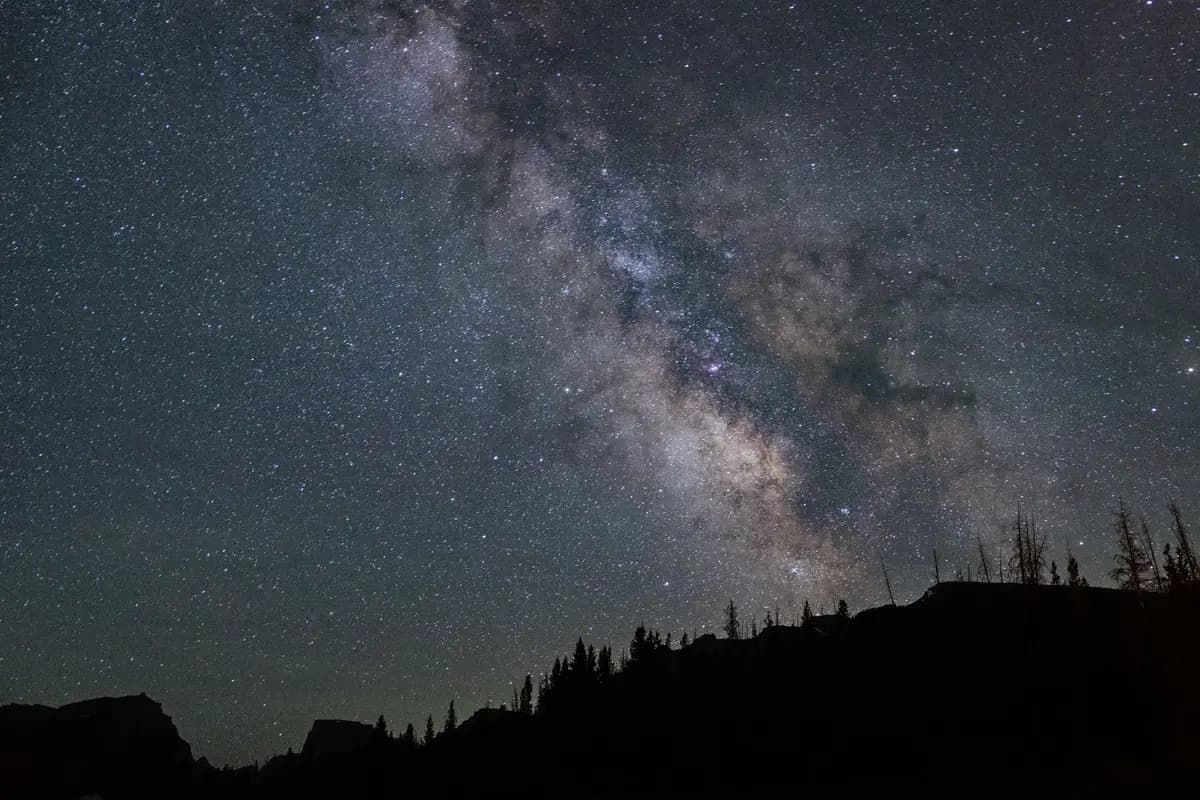 Laramie, Wyoming skyline at night