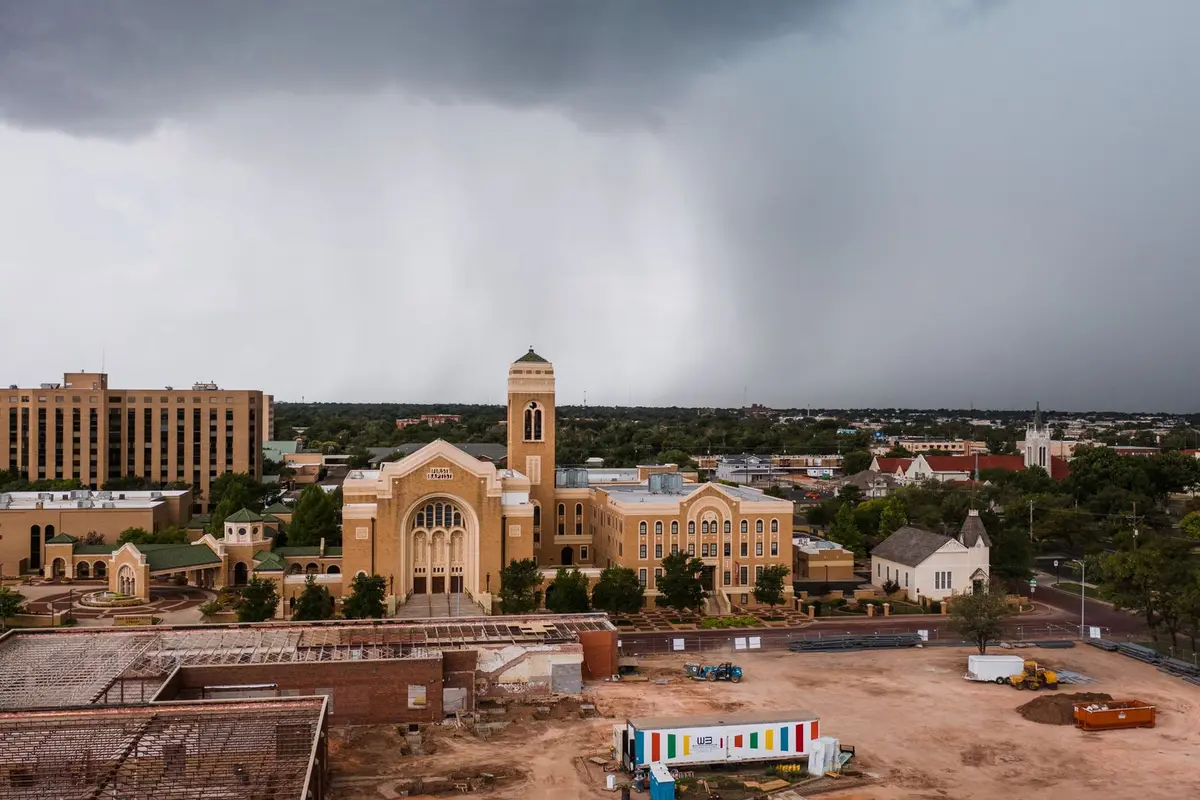 Aerial view of Lubbock, Texas