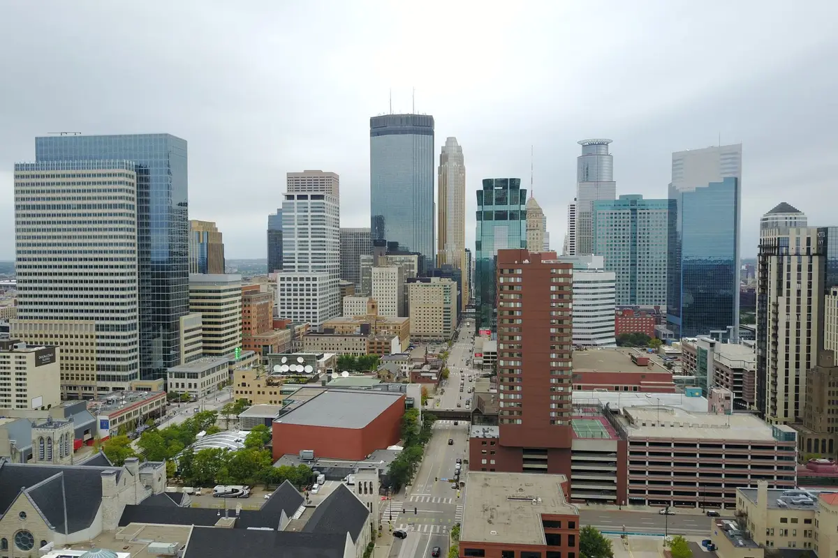 Aerial view of Minneapolis, Minnesota