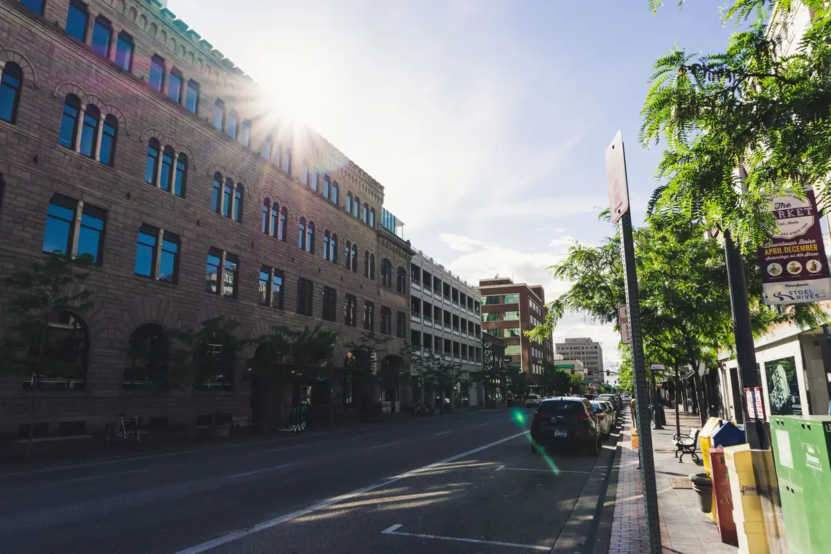 Downtown Missoula, Montana street scene
