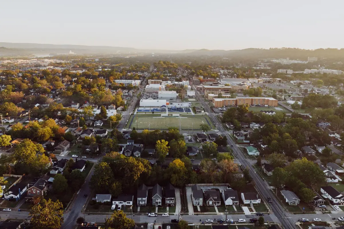 Aerial view of Murfreesboro, Tennessee