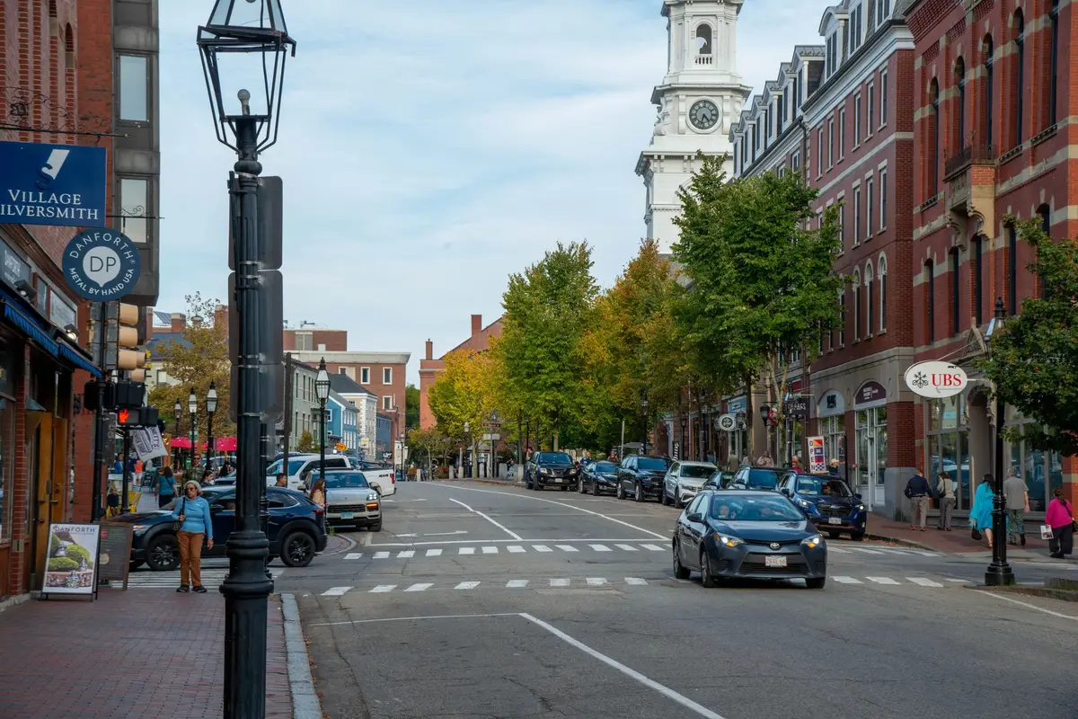 Downtown Nashua, New Hampshire street scene