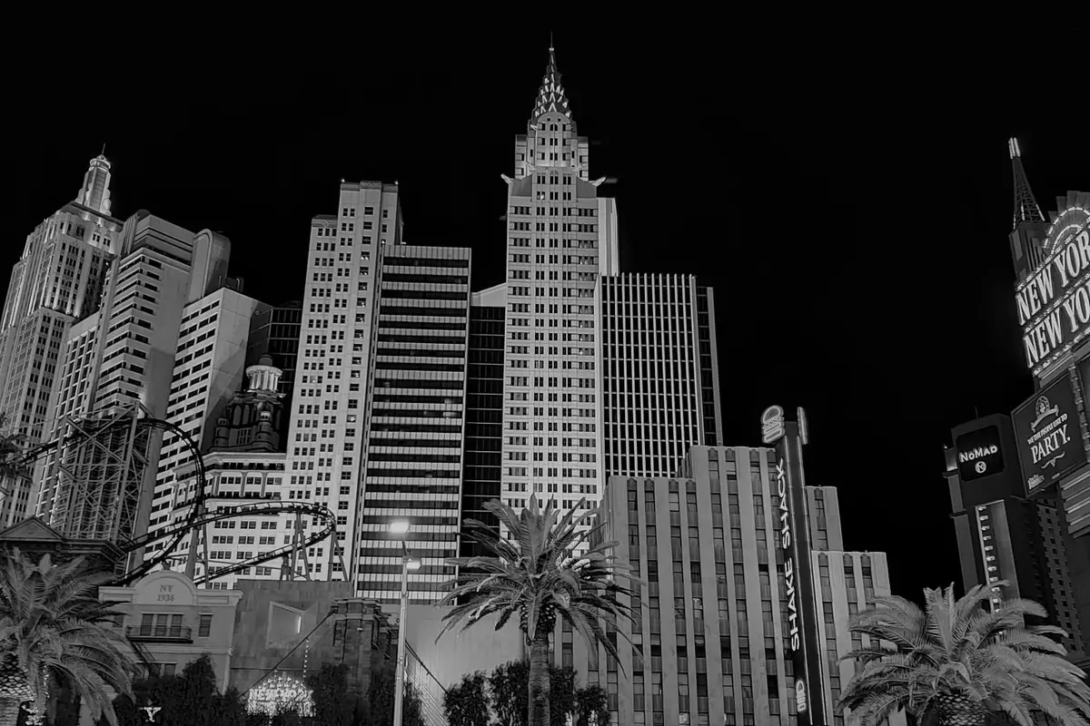 New York, New York skyline at night