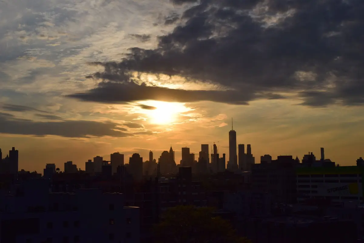 A major New York city skyline