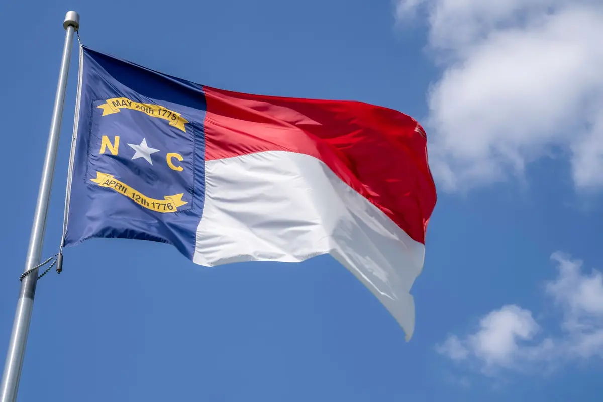 The North Carolina state flag