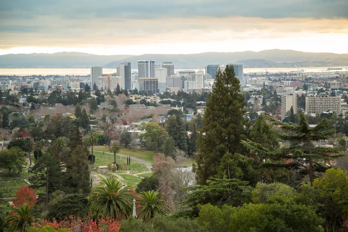 Aerial view of Oakland, California