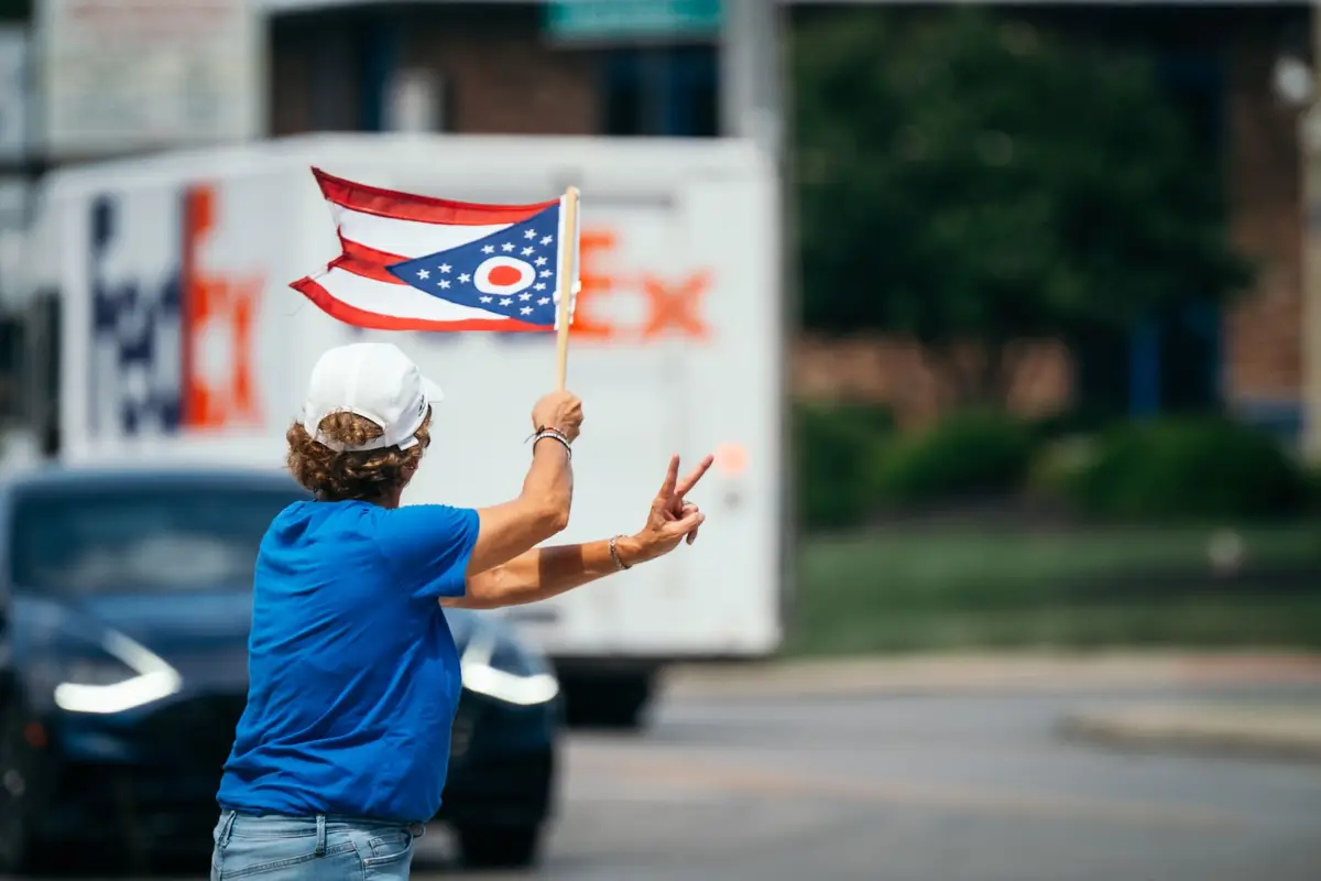 The Ohio state flag