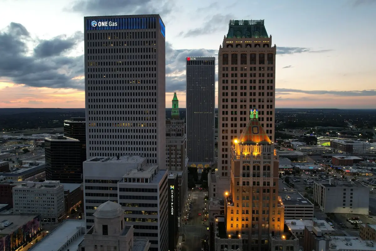 A major Oklahoma city skyline